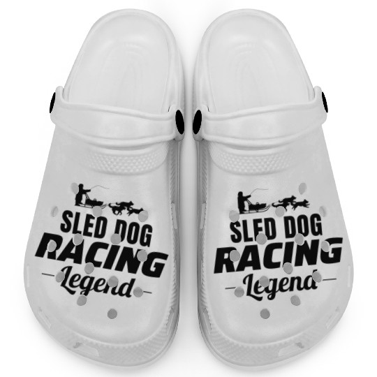 Husky Sledding Sled Dog Racing Alaskan Racers Clogs