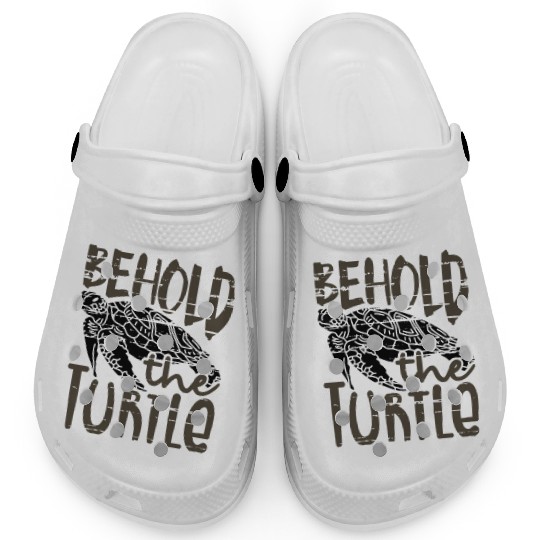 Behold the Turtle Fun Turtle Lover Gift Idea Clogs