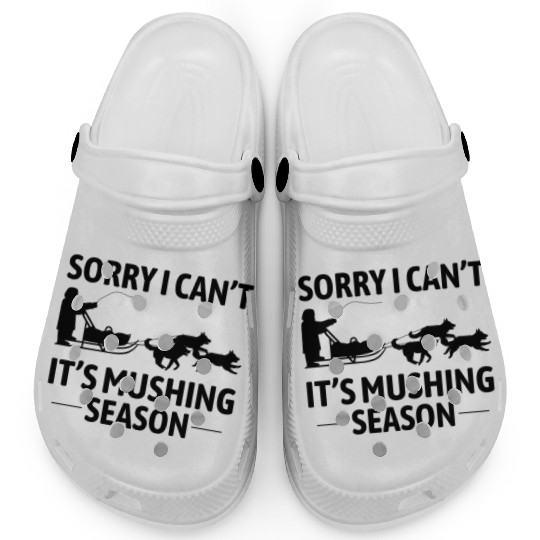 Husky Sledding Sled Dog Racing Alaskan Racers Clogs
