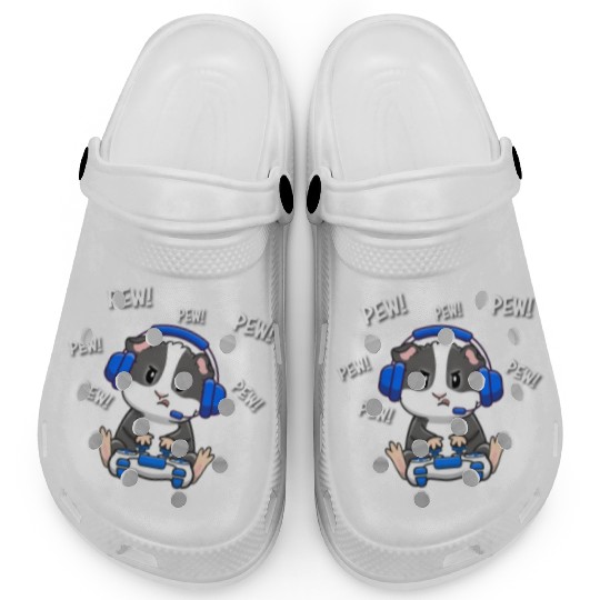 Black and White Guinea Pig Clogs