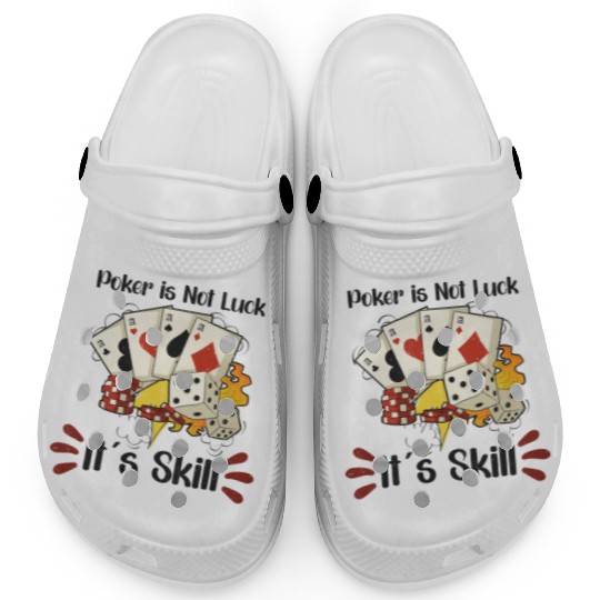 Poker Casino Poker Player Gambling Roulette Gift Clogs