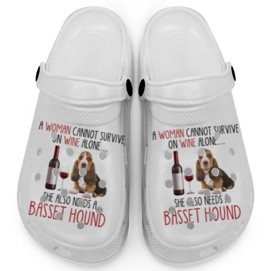 She Also Needs Basset Hound 1 Clogs