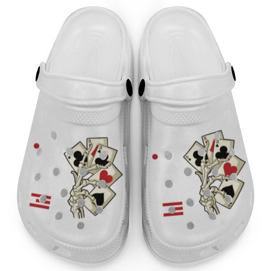 Poker Casino Poker Player Gambling Roulette Gift Clogs