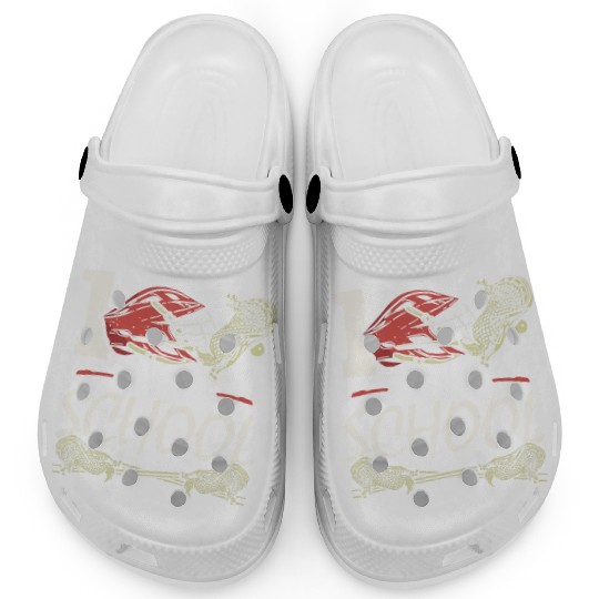 100 Days Of School Sports Game Lacrosse Player Clogs