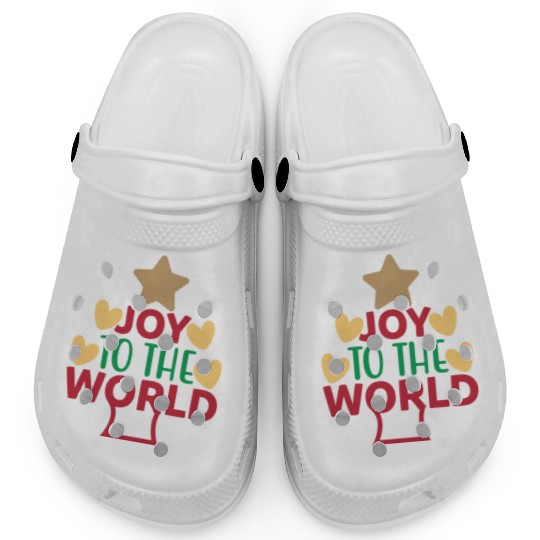 Joy-To-The-World Cristmas Clogs Design