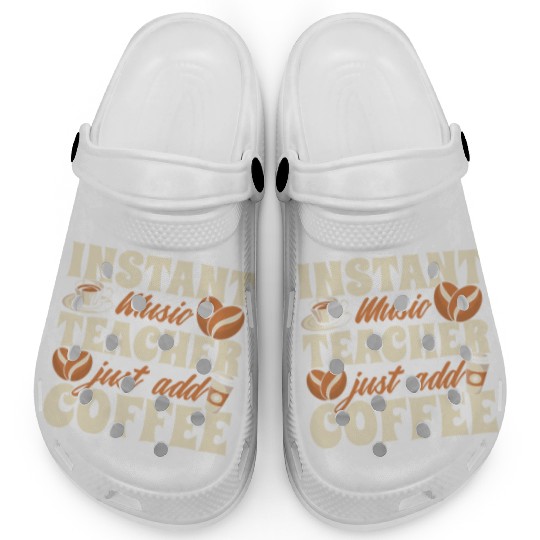 Music Teacher Coffee Clogs