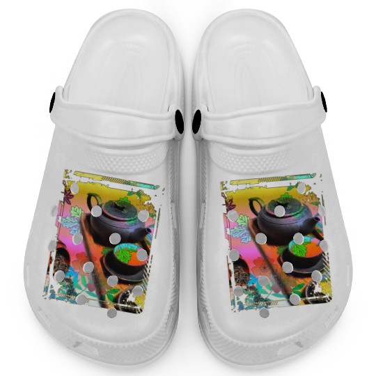 Japan Tea Ceremony Collage Art 99 Clogs