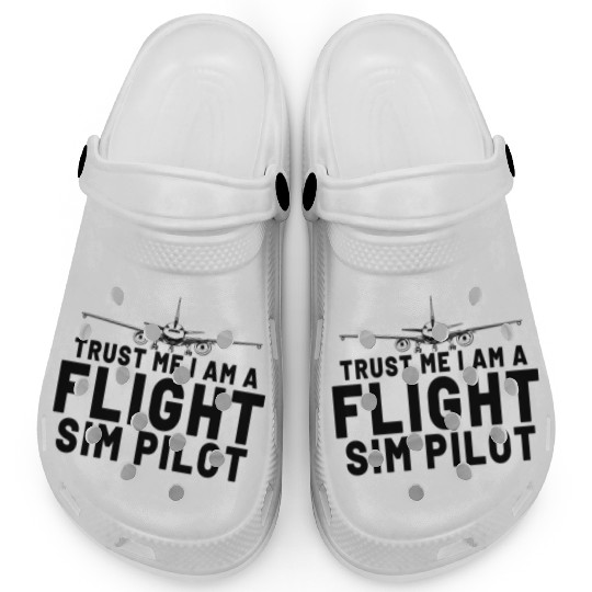 Pilot Aviation Airplane Airline Flight Sim Pilot Clogs