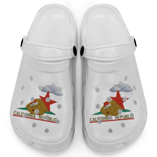 California bear in winter Clogs