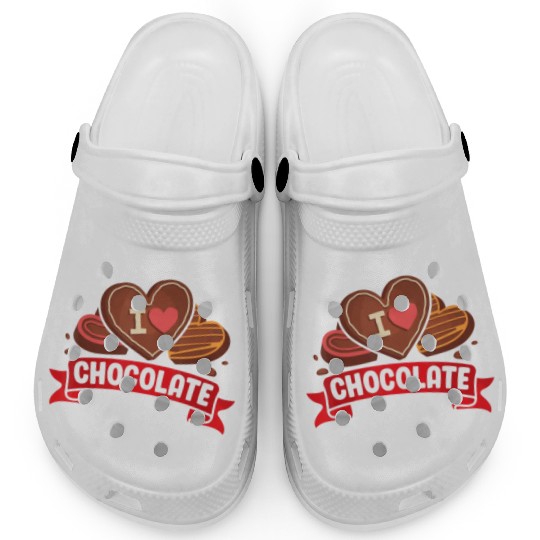 I Love Chocolate Sweets Candy Chocolate Bar Clogs