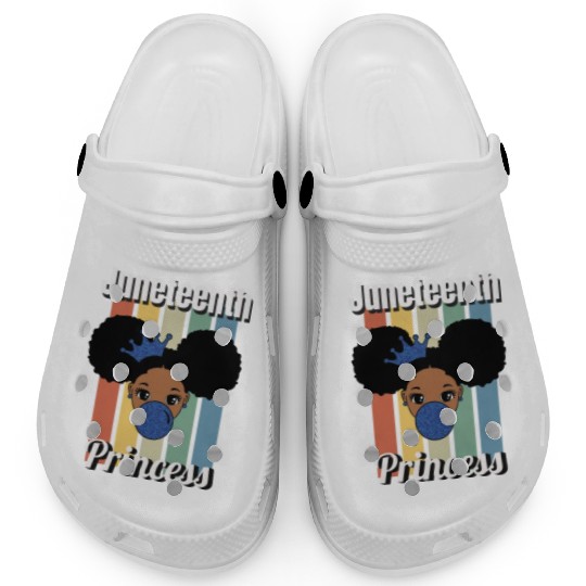 Afro Lady Woman, Juneteenth Day Clogs