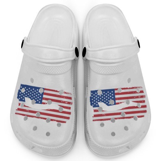 F-14 Tomcat Fighter Jet American Flag F14 Tomcat Clogs