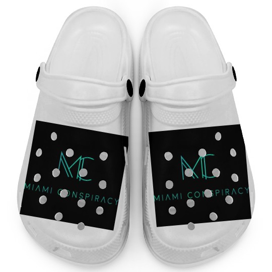 Miami Conspiracy Green Logo Clogs