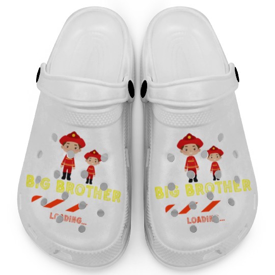 Big brother fire truck fireman Clogs