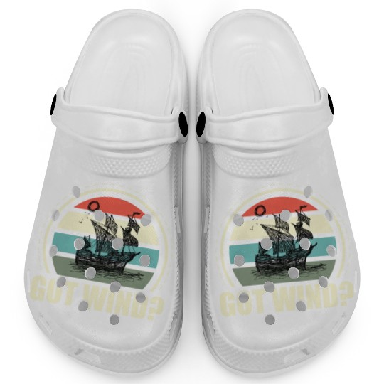Got Wind Ocean Boating Nautical Sailing Sailor Clogs