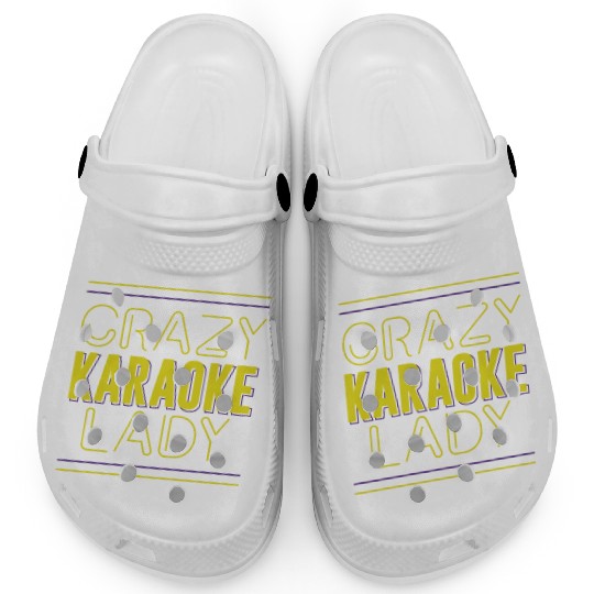 Karaoke Singer Crazy Karaoke Lady Clogs