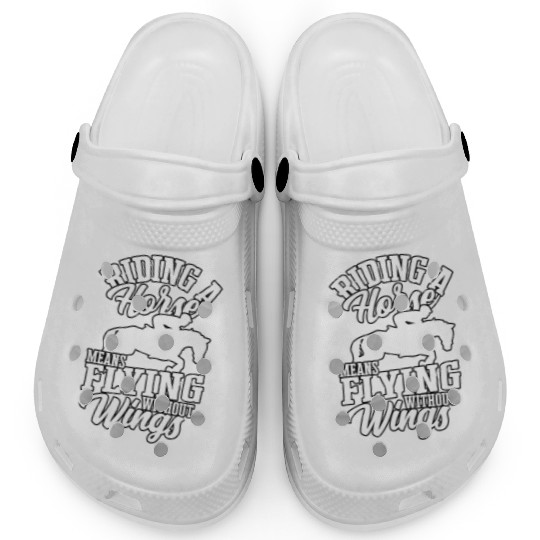 Horse Racing Equestrian Horseback Horse Racer Clogs