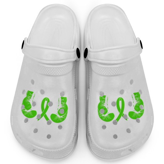 Lymphoma Cancer Warrior Awareness Ribbon Gloves Clogs
