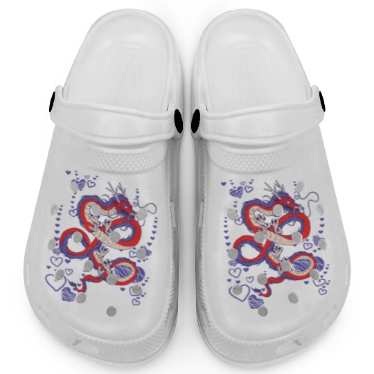 Cooler Japanese dragon Clogs