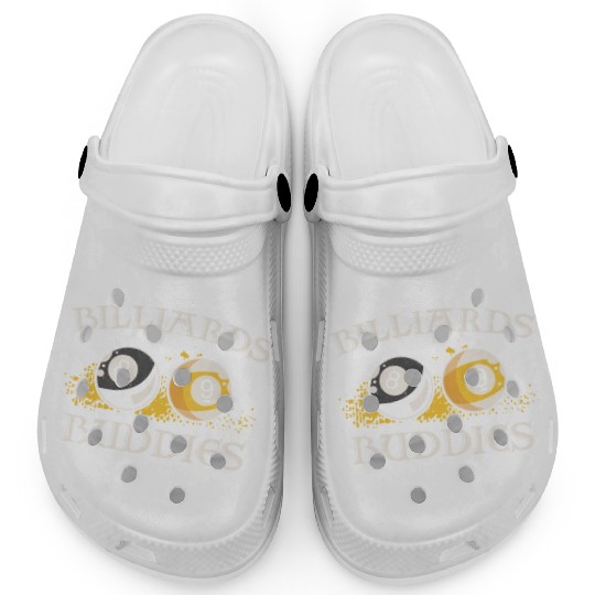 Billiards Pool Player Ball Friends Clogs