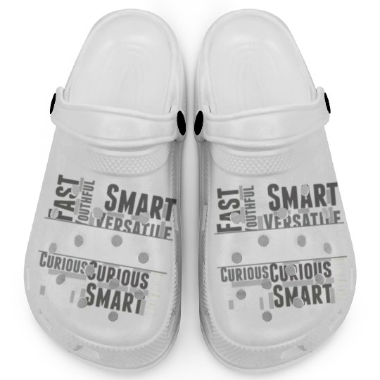 Taurus Zodiac Star Sign Word Cloud Square Monochro Clogs