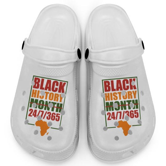 black history month 2023 Clogs
