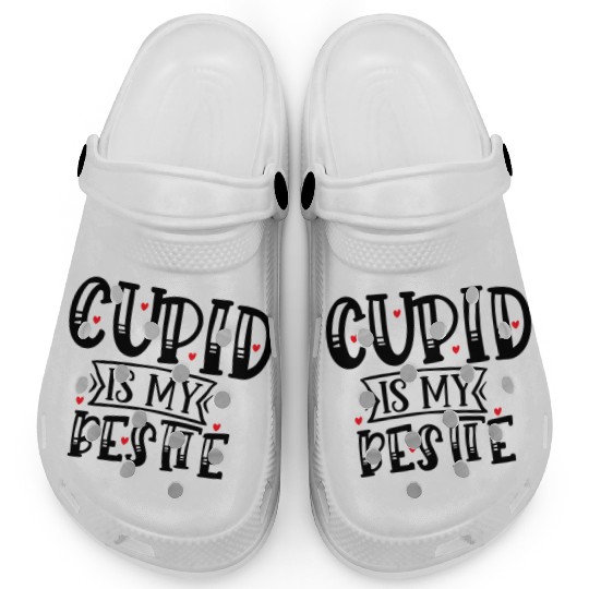 Funny Valentine Cupid is My Bestie901 Clogs