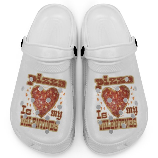Pizza is my valentimes30 Clogs
