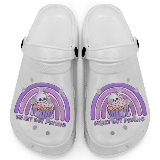 Chibi Skeleton skull sweet but psycho raindow cupc Clogs