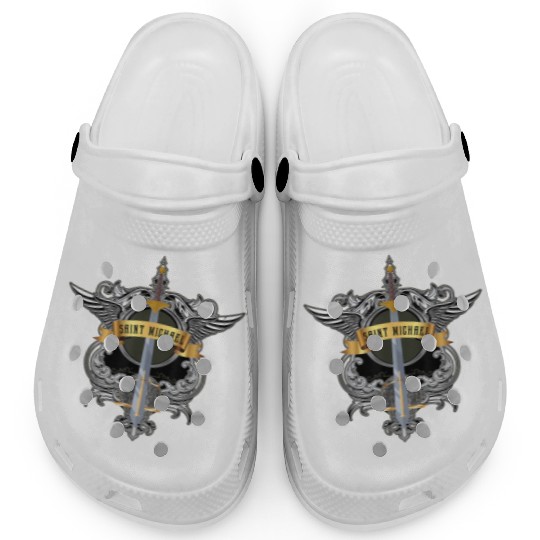 Sword of Saint Michael the Archangel Catholic Men Clogs