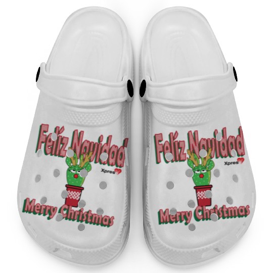 Felíz Navidad Cactus Lady Clogs