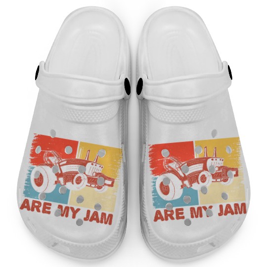 USA Flag America Farm Tractor Farming Life Farmer Clogs