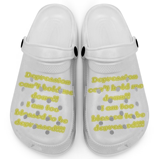 Depression can t hold me Clogs