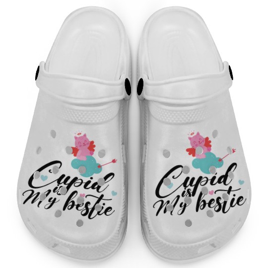 Cupid is my bestie gift for valentine cupid lovers Clogs