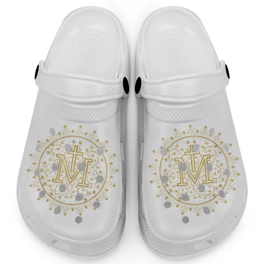 Hail Mary Catholic Our Lady Holy Blessed Maria Clogs