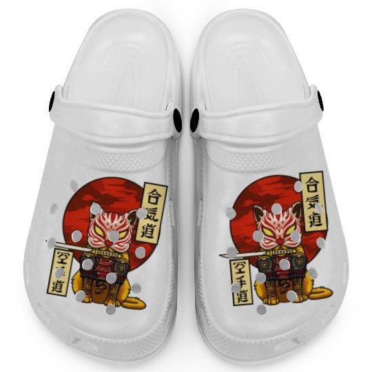 Samurai Cat Clogs