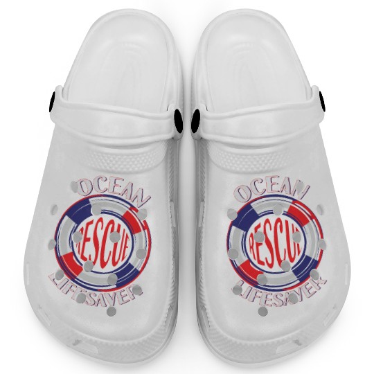 Lifeguard Ocean Rescue Lifesaver Clogs