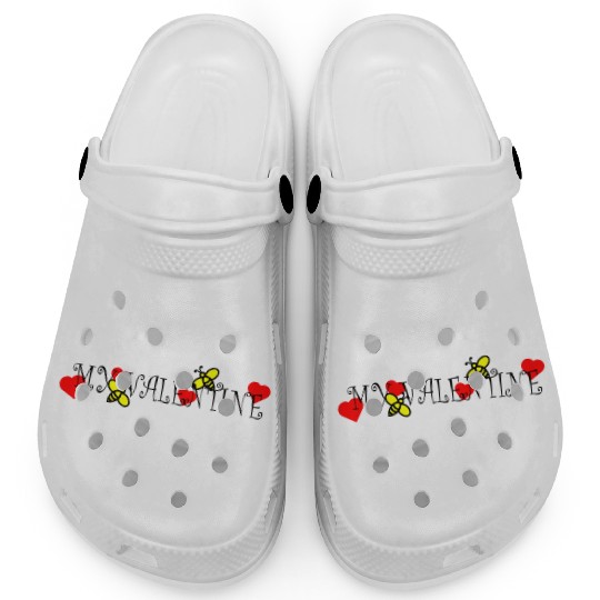 Bee my valentine738 Clogs