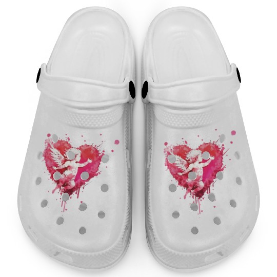 funny Cupid Valentine's Day girls Clogs