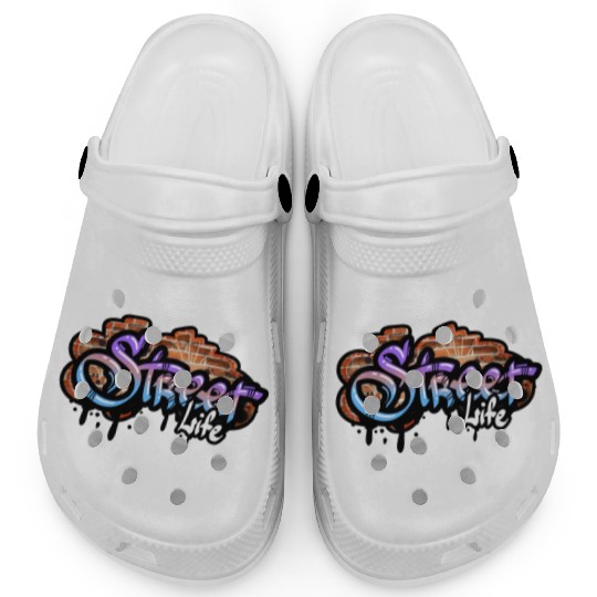 Street Life Graffiti Design Clogs