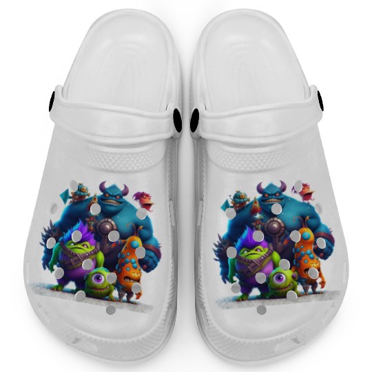 MONSTERS PLAY GAMING BEAUTIFUL COLOURS 3D Clogs