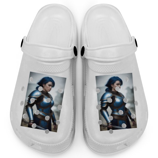 Azura - Warrior Lady Blue in Battle Clogs