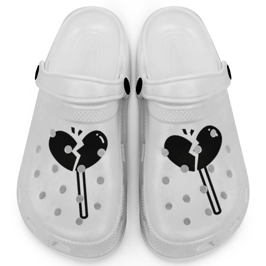Broken Heart Lollipop Candy Clogs