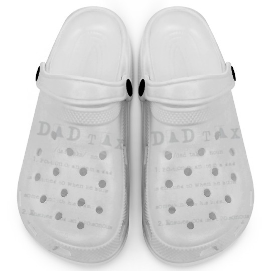 Vintage Dad Tax Definition Men Funny Father's Day Clogs