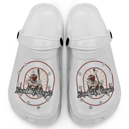 Baseball Baseballer Hilarious Clogs