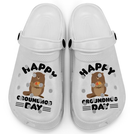 Groundhog Day cute print Clogs