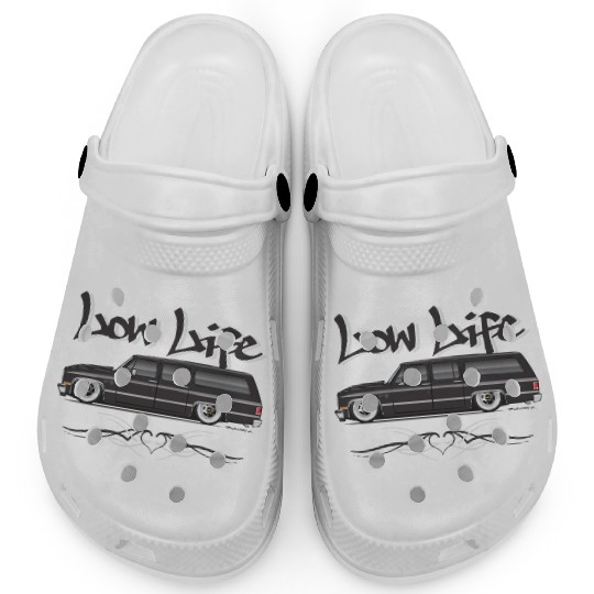 LOWLIFE Midnight Black Clogs