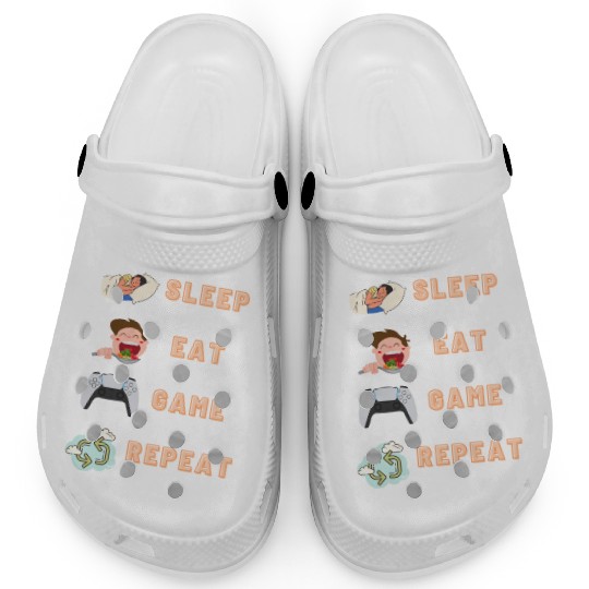 sleep eat game repeat PlayStation Clogs