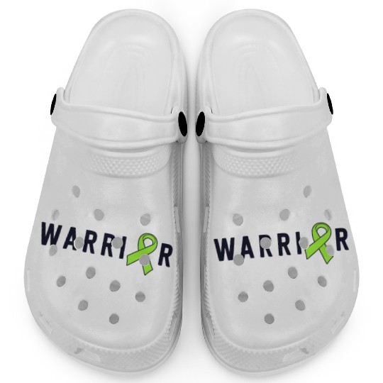 Warrior Lime Green Awareness Ribbon Lyme Disease Clogs