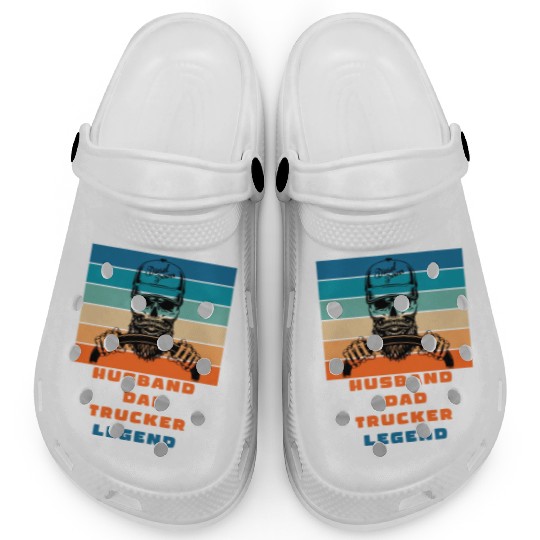 husband dad trucker legend Clogs
